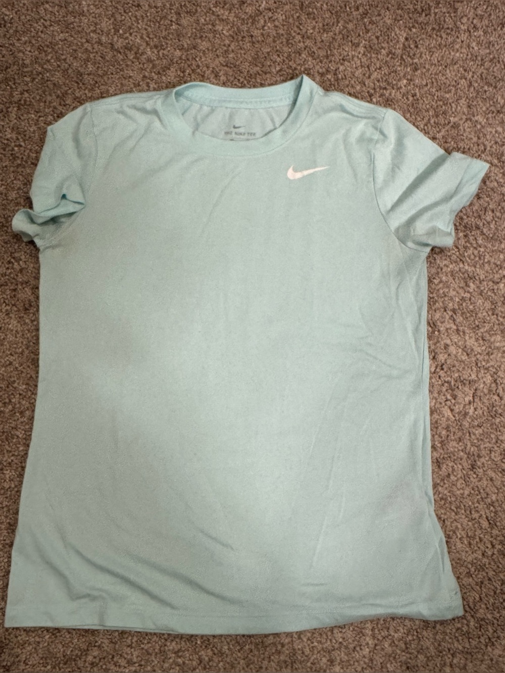 Nike Women's Short Sleeve Crew Tee - Mint Green with White Swoosh